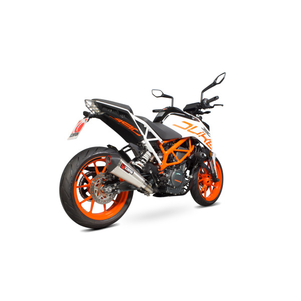 Scorpion Exhaust KTM Duke 390 2017 - 2020 Serket Taper Slip-on  Brushed Stainless Steel Sleeve